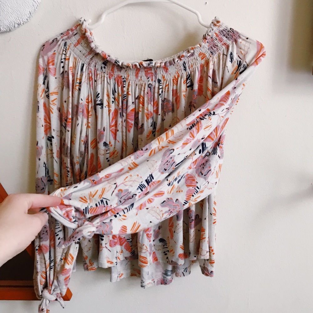 Free People We The Free off shoulder floral top